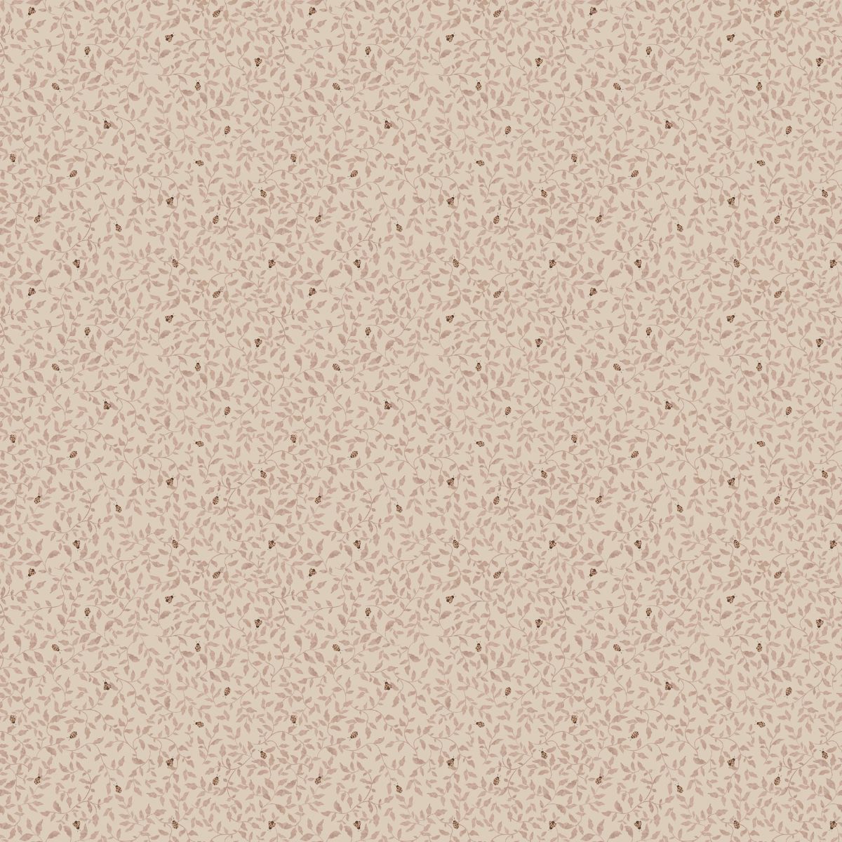 Ladybirds Tera Pink vliesbehang van Summer Gray – speels lieveheersbeestjespatroon in warme roze en rode tinten