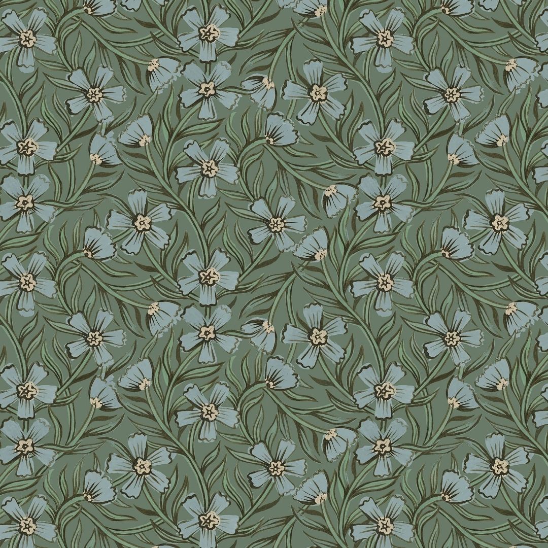 Sweet India Blue & Green - Summer Gray