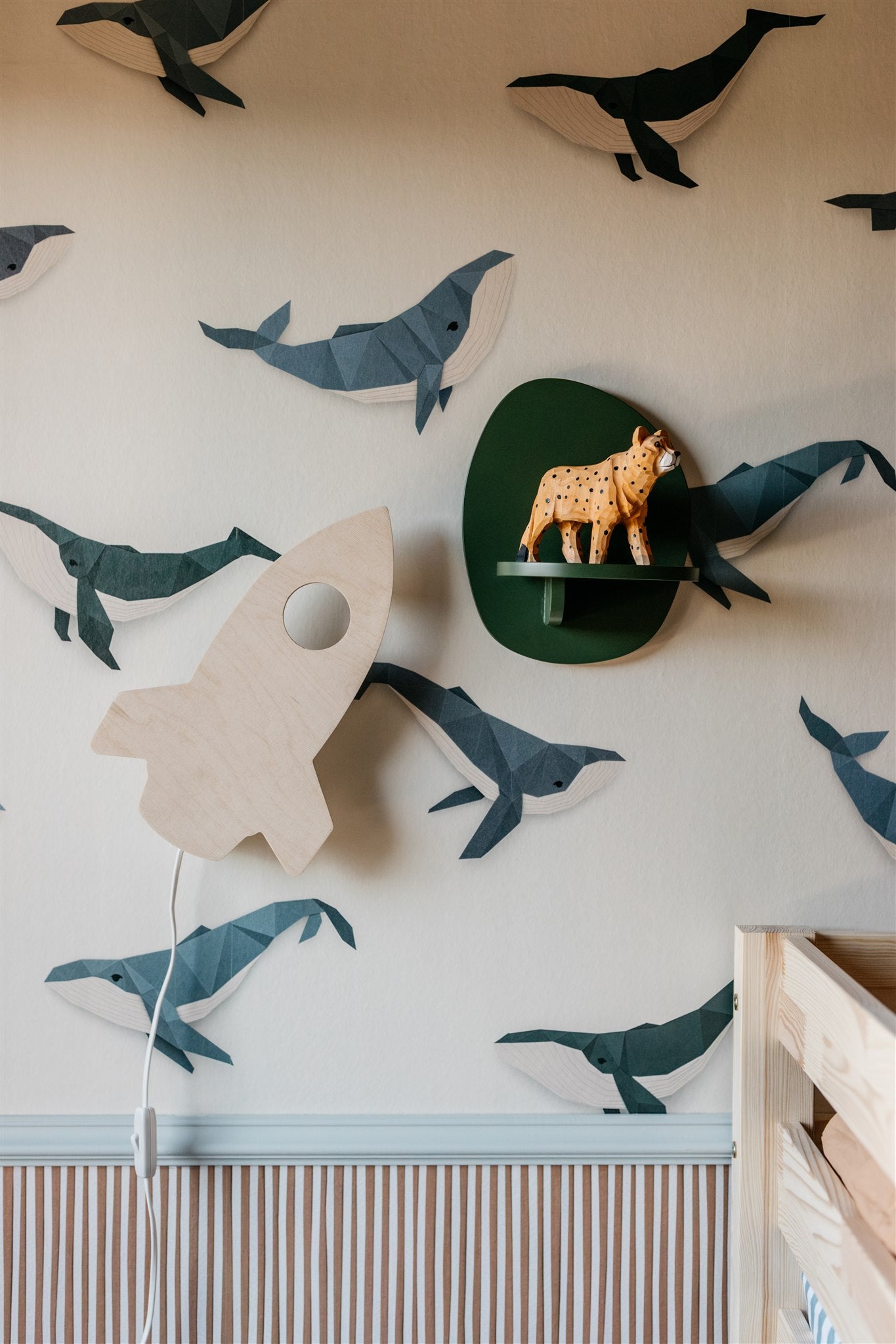 Walvis behang crème - Studio Ditte