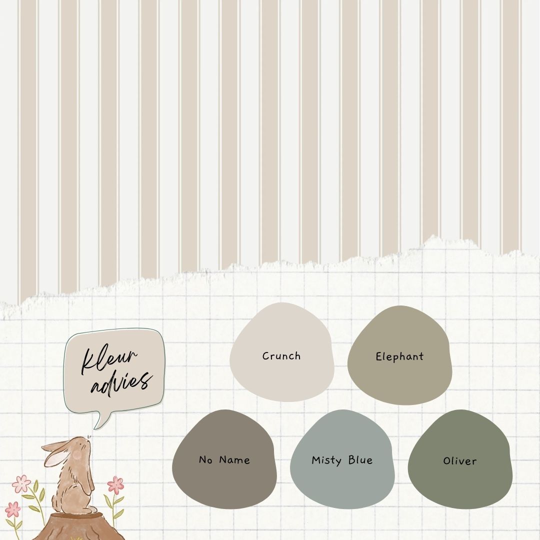 French Stripes Beige - Summer Gray
