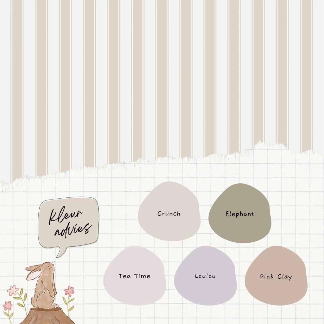 French Stripes Beige - Summer Gray