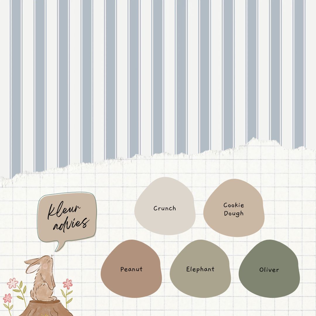 French Stripes Blue - Summer Gray