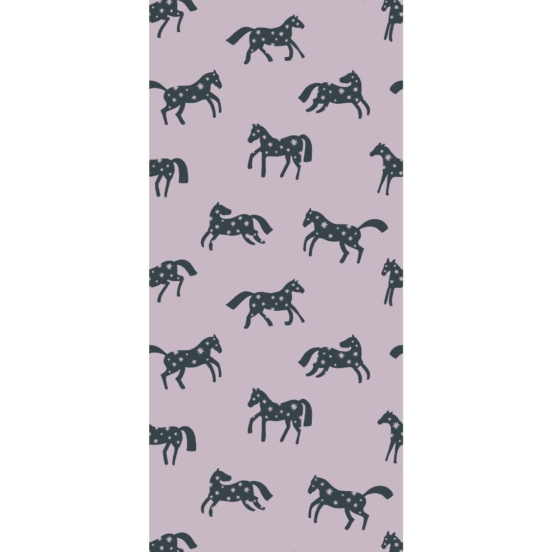 Wallpaper Meet me at the Wall - Magic Horses - Lilac - Joëlle Wehkamp