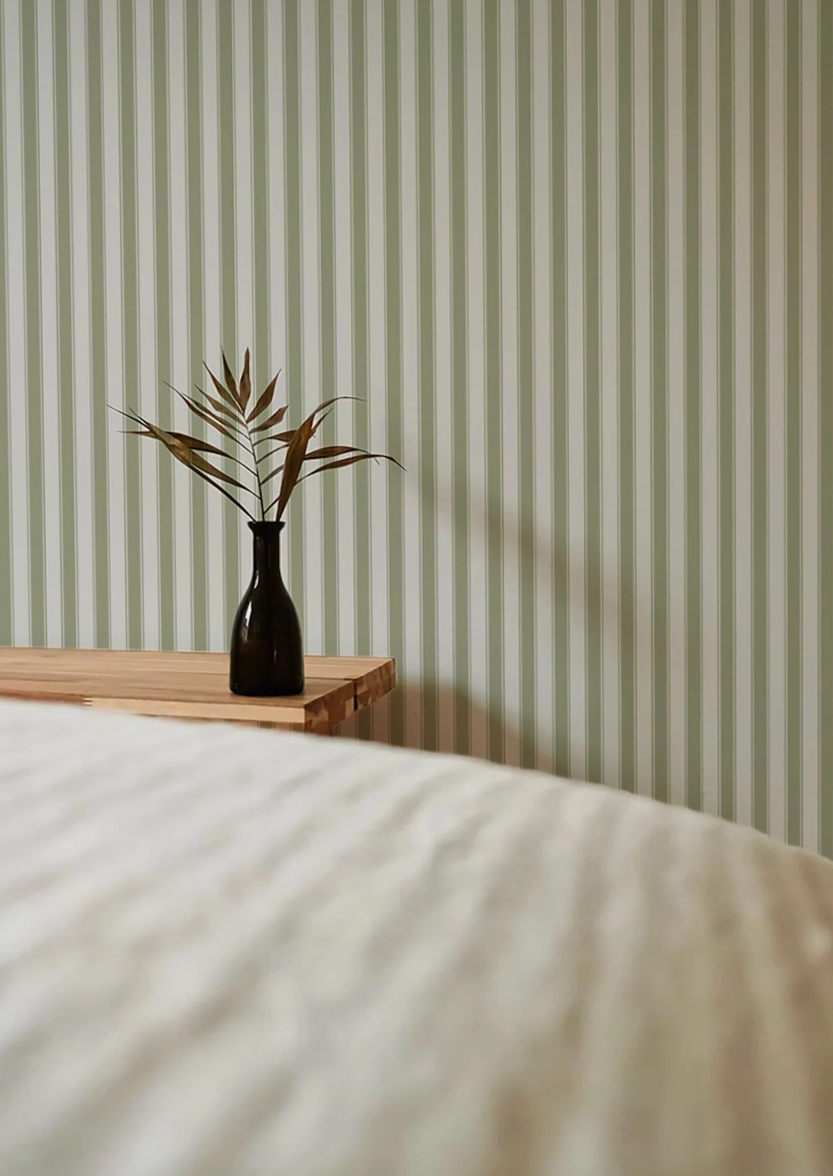 French Stripes Green - Summer Gray