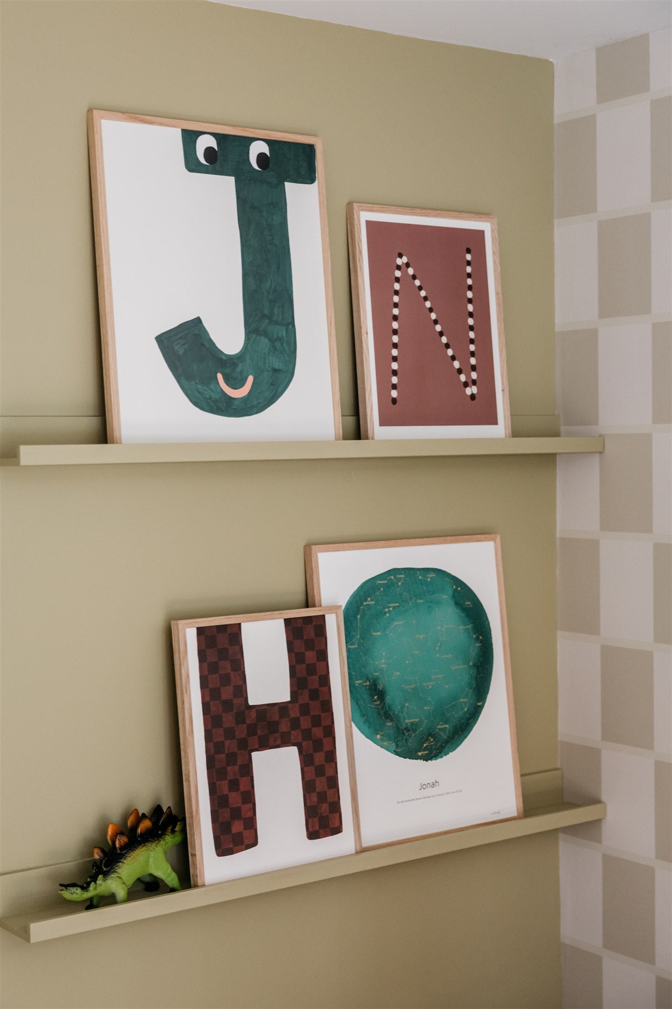 Inspiratie verf kleur jongenskamer groen