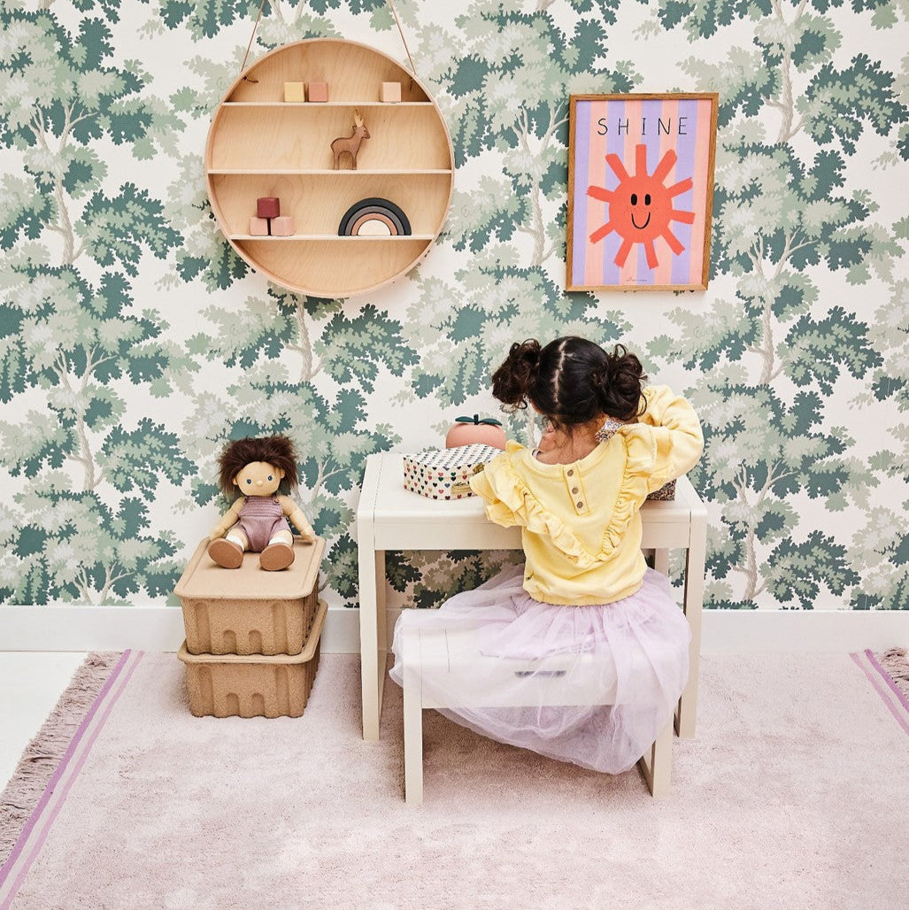 Vloerkleed Tea Time kinderkamer Tapis Petit Day at the Zoo