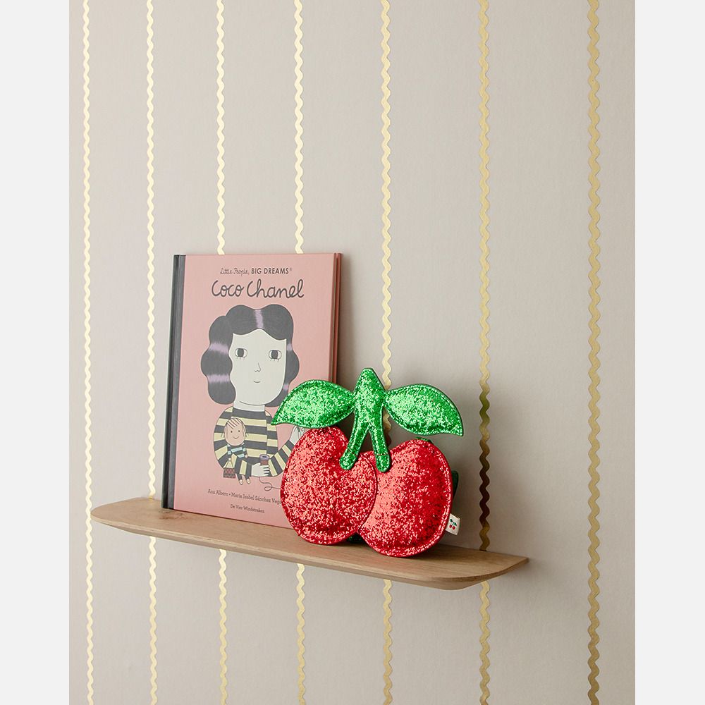 Kinderkamer Lintjes behang Noa creme en mat goud | Studio Ditte