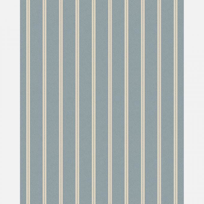 Lintjes behang steenblauw - Studio Ditte