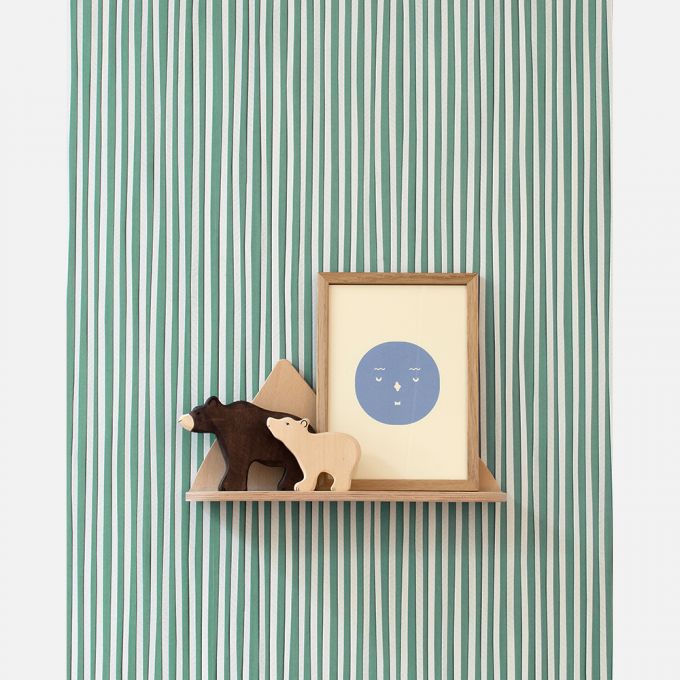 Gestreifte Tapete Jade - Studio Ditte