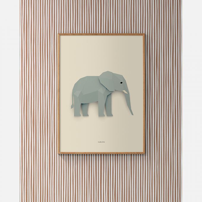 Striped wallpaper caramel - Studio Ditte