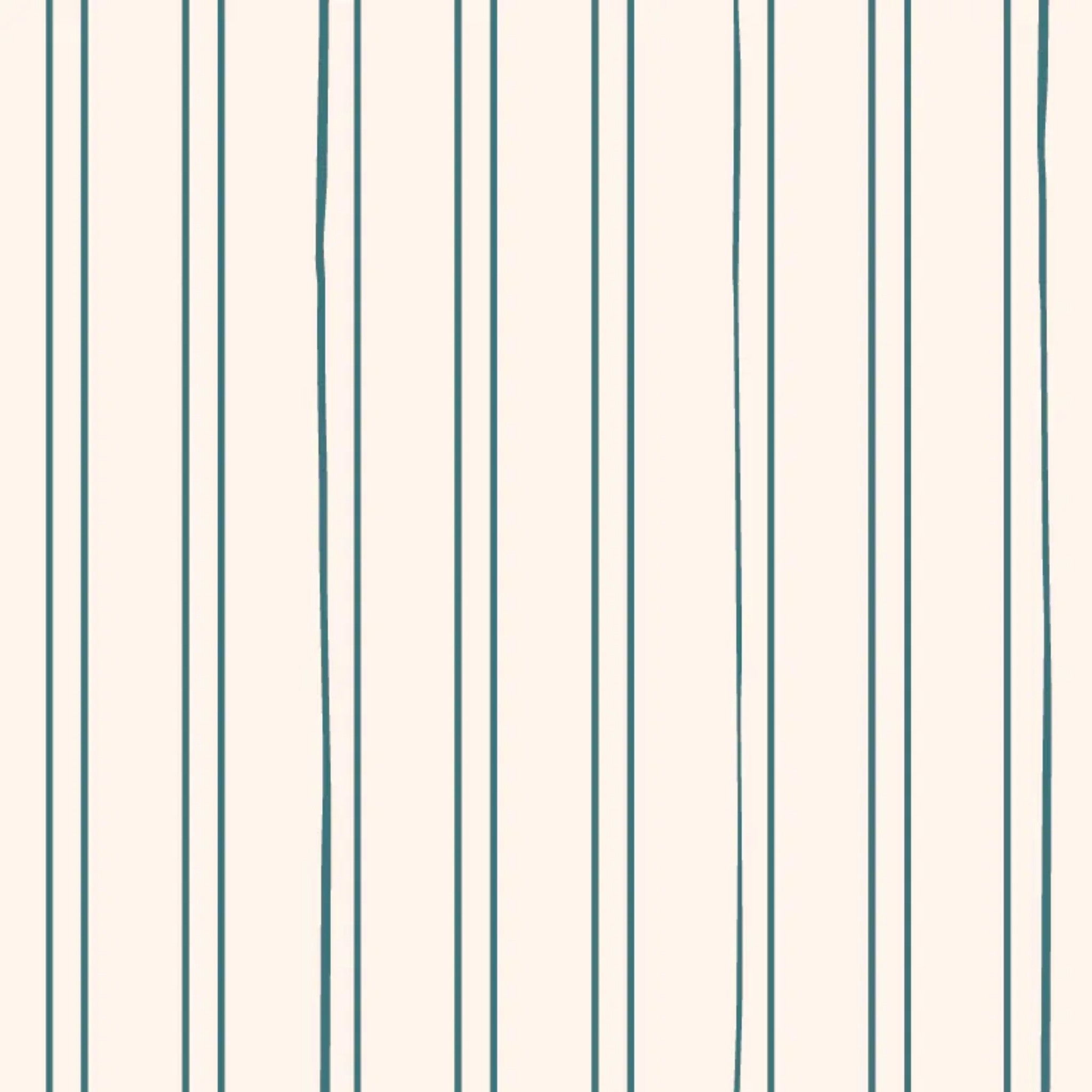 Behang Gestreept Petrol - Bibelotte