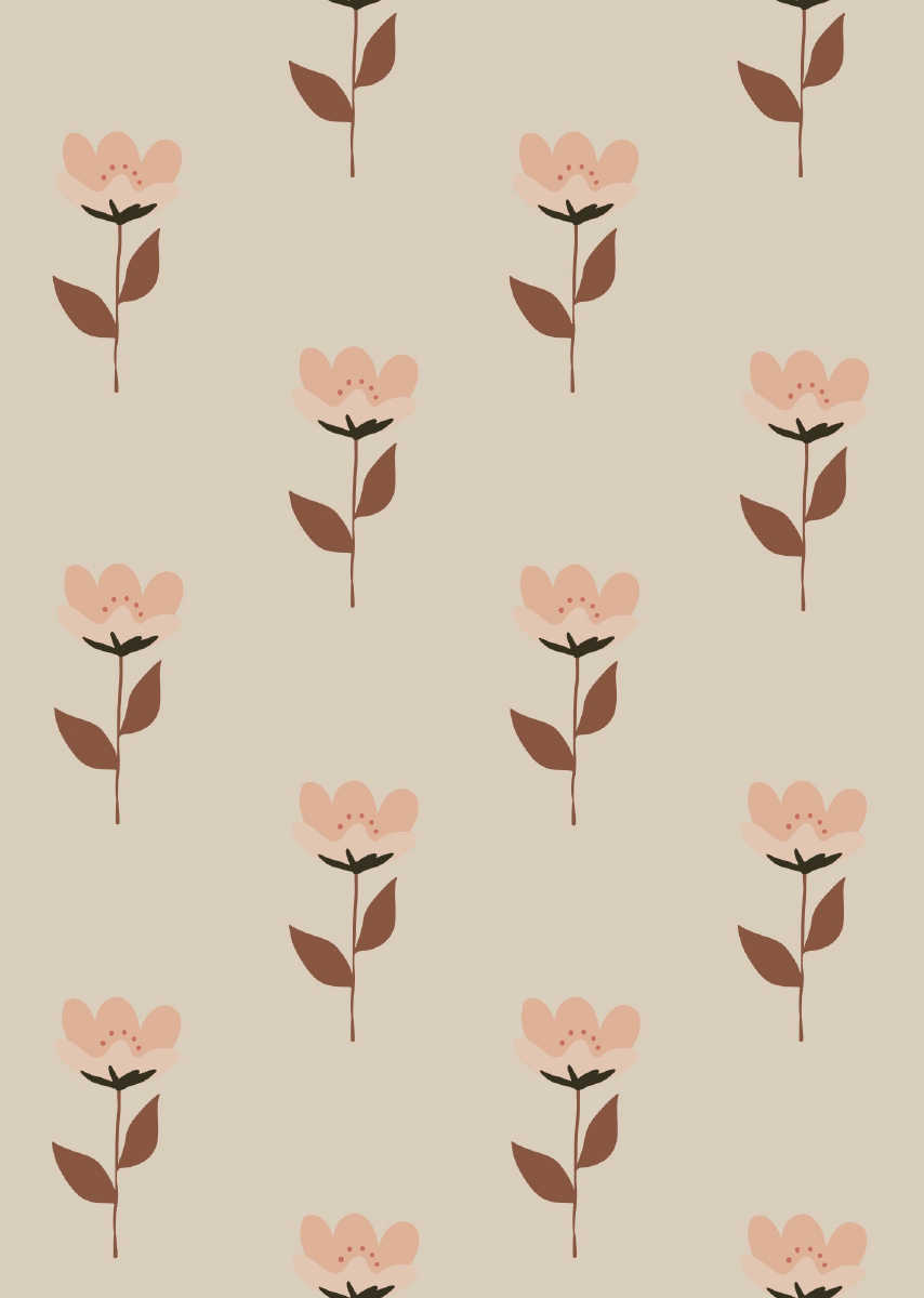 Retro Blume rosa - Bibelotte