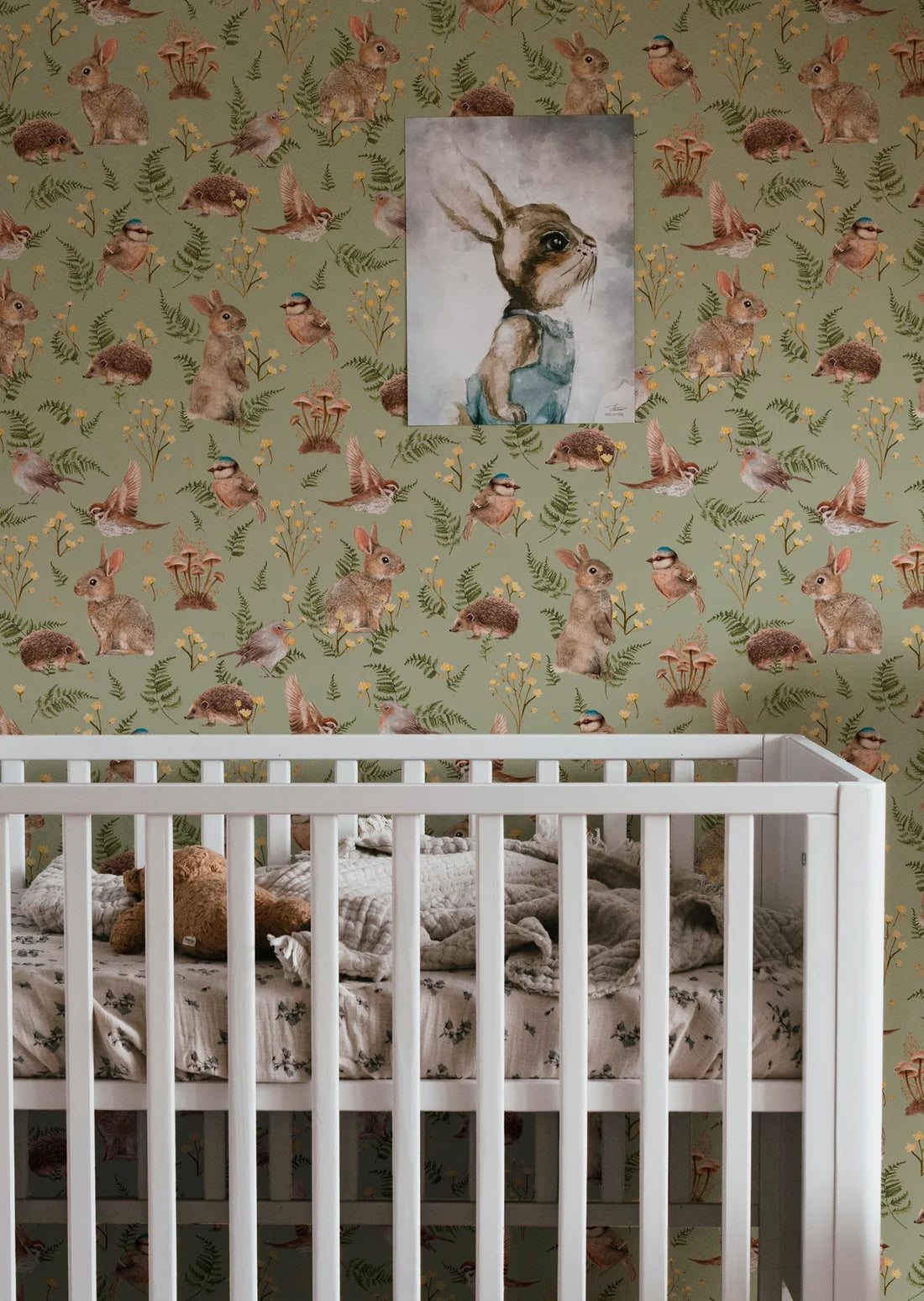 Birds & Bunnies Peppermint - Summer Gray