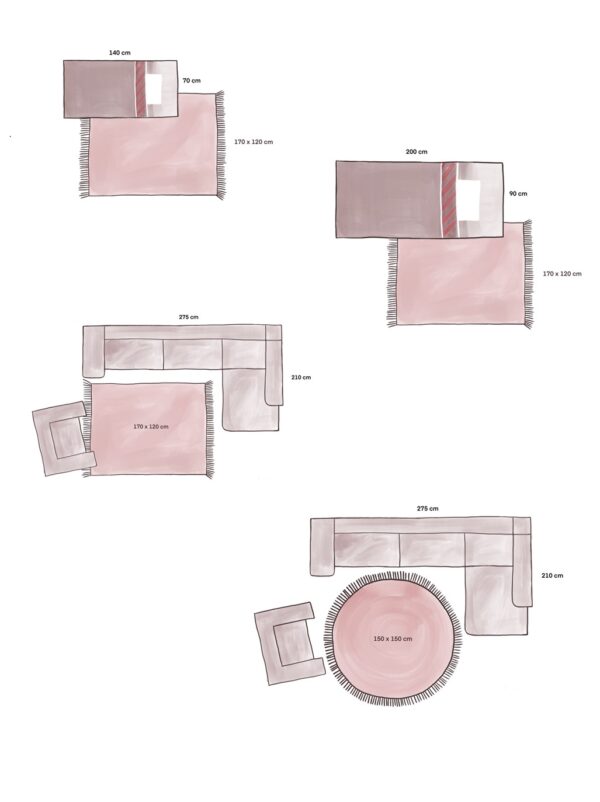 Liz Pink Aubergine rug