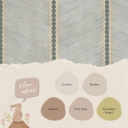 Chevron Denim blauw - Bibelotte