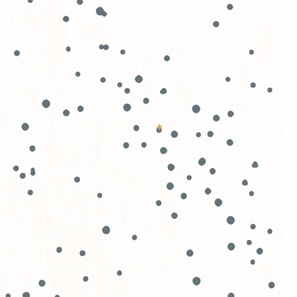 Dottig denim blauw - Bibelotte