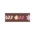 Behangrand Bohemian Merlot van Bibelotte met warm bohemian bloempatroon