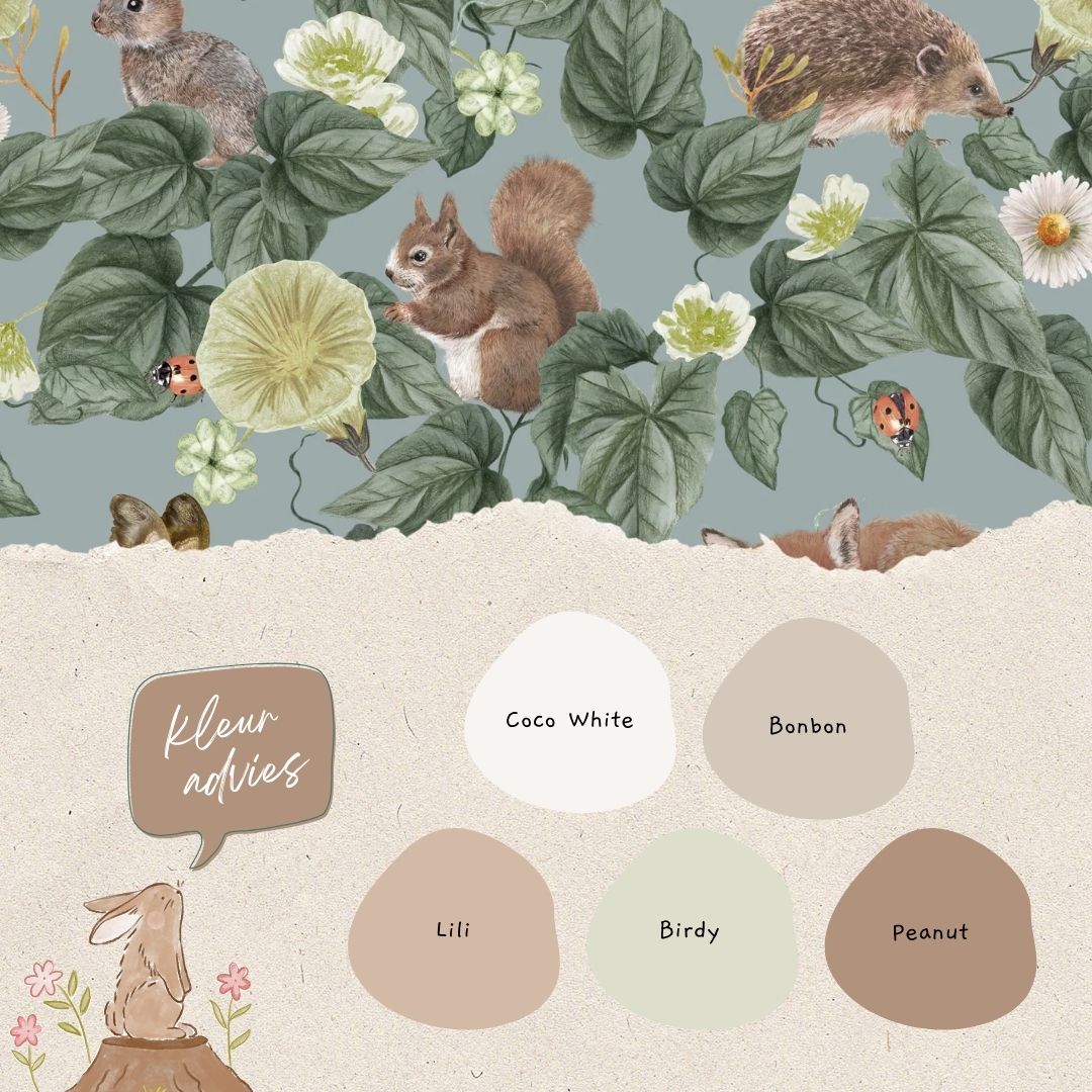Forest Lullaby Bluish - Summer Gray