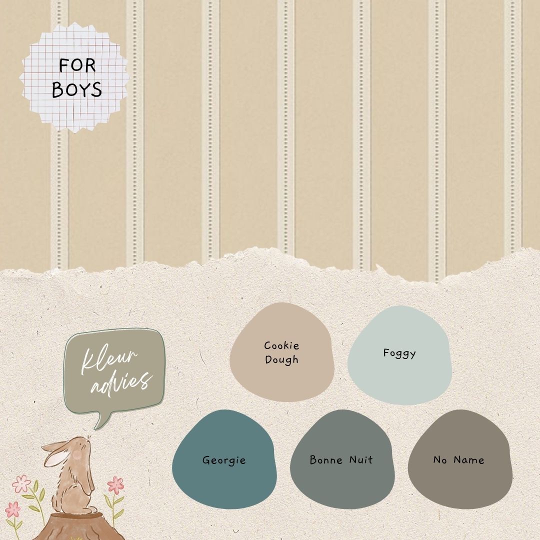 Ribbon wallpaper stone blue - Studio Ditte