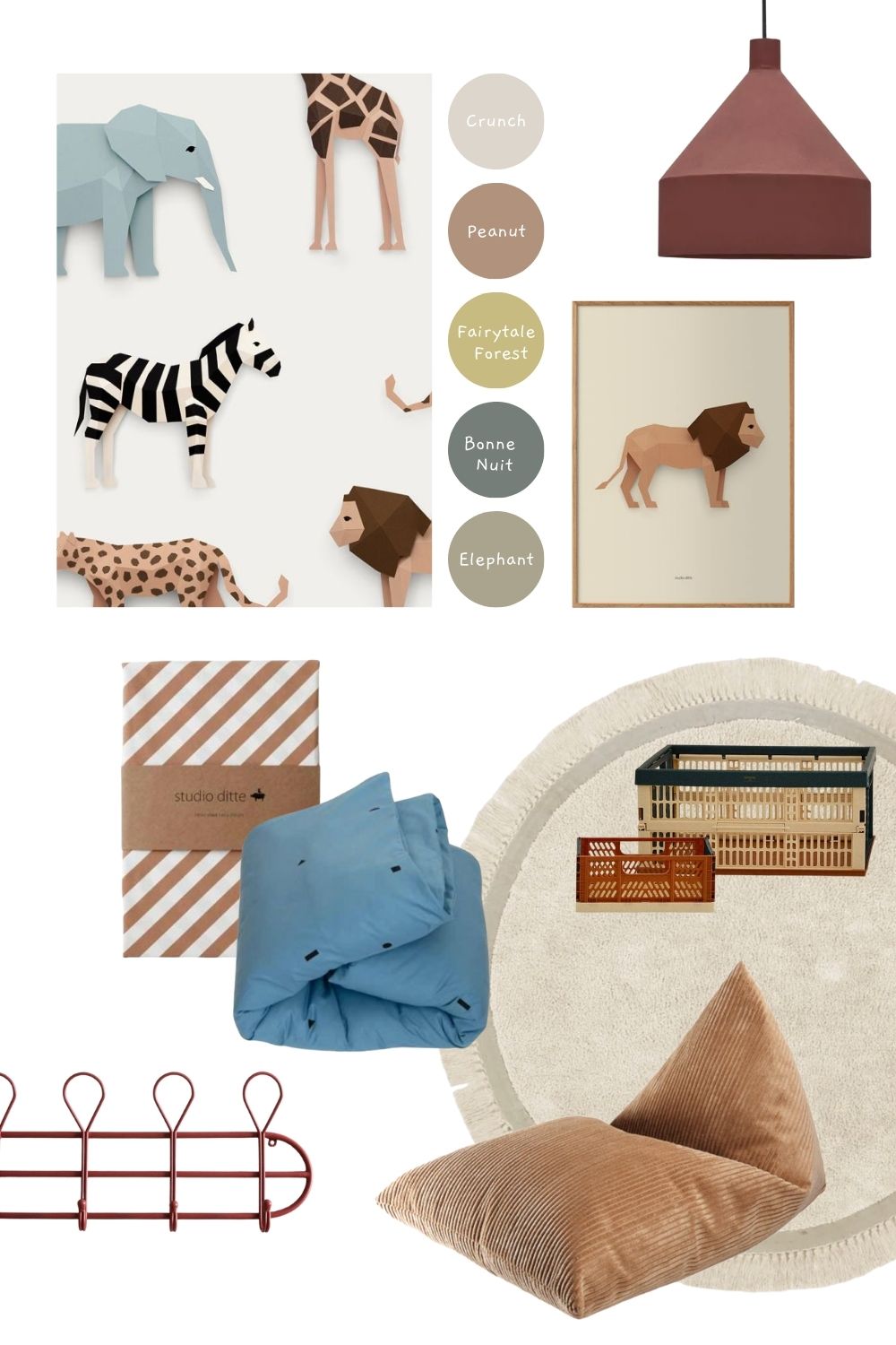 Safari behang - Studio Ditte