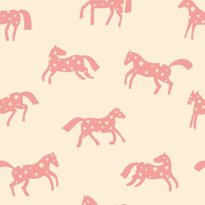 Wallpaper Meet me at the Wall - Magic Horses - Cream - Joëlle Wehkamp