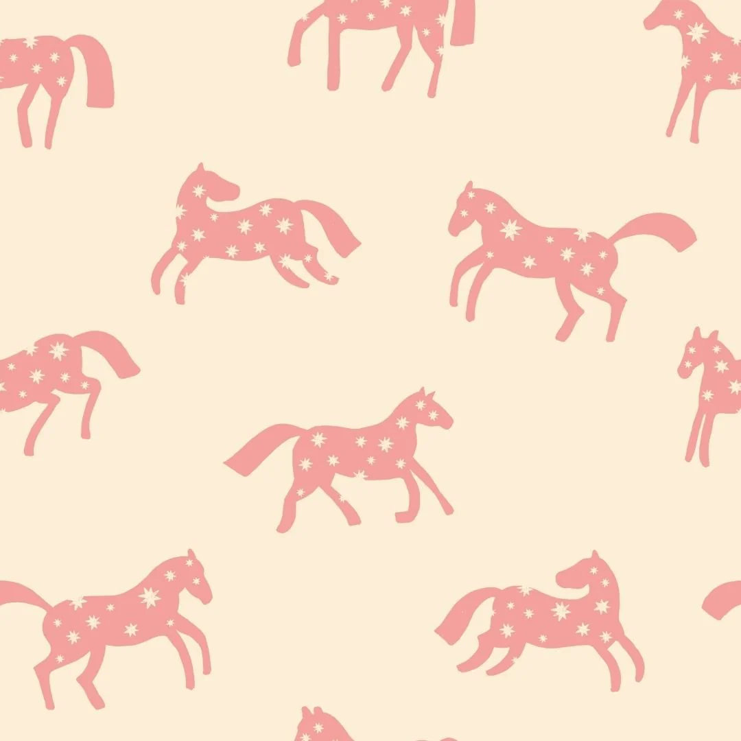 Kinderkamer behang Magic Horses Creme | Meet Me at the Wall