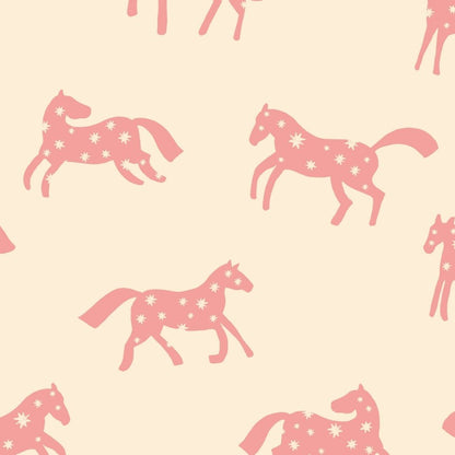 Wallpaper Meet me at the Wall - Magic Horses - Cream - Joëlle Wehkamp
