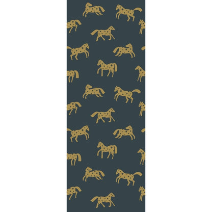 Wallpaper Meet me at the Wall - Magic Horses - Night Blue - Joëlle Wehkamp