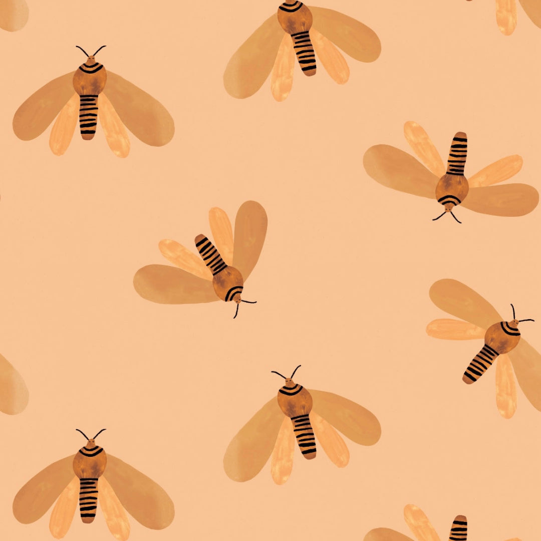 Meet Me at the Wall Wallpaper - Moth Sun - Aniek Bartels