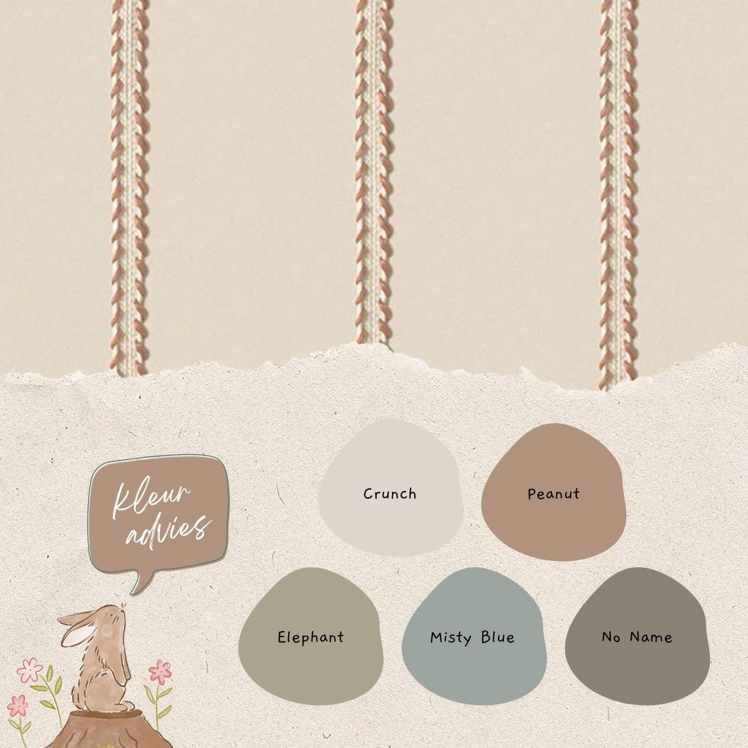 Lintjes behang Bo Karamel - Studio Ditte