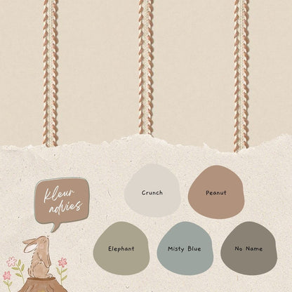 Lintjes behang Bo Karamel - Studio Ditte