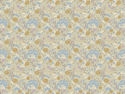 Doris Lilac &amp; mustard - Summer Gray