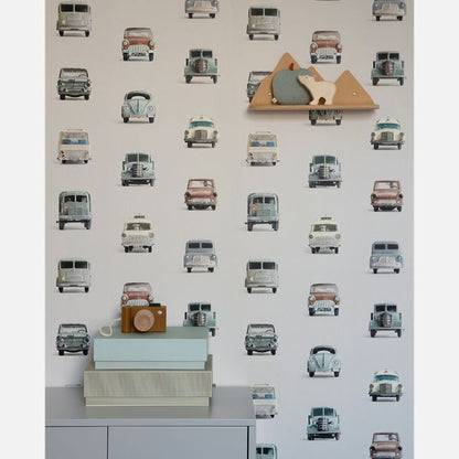 Auto behang licht grijs - Studio Ditte