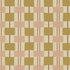 Behang Geruit Toffee Bibelotte print detail – handgetekende ruiten met zachte roze accenten