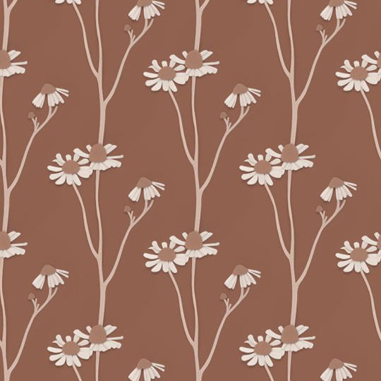 Ribbon wallpaper caramel - Studio Ditte