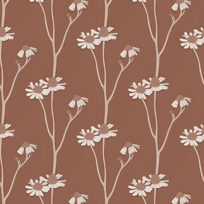Ribbon wallpaper caramel - Studio Ditte