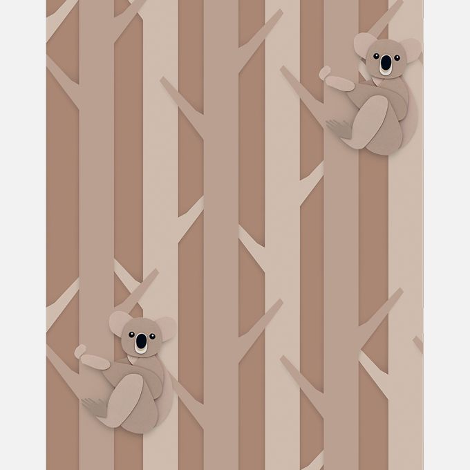 Big cats wallpaper cream - Studio Ditte