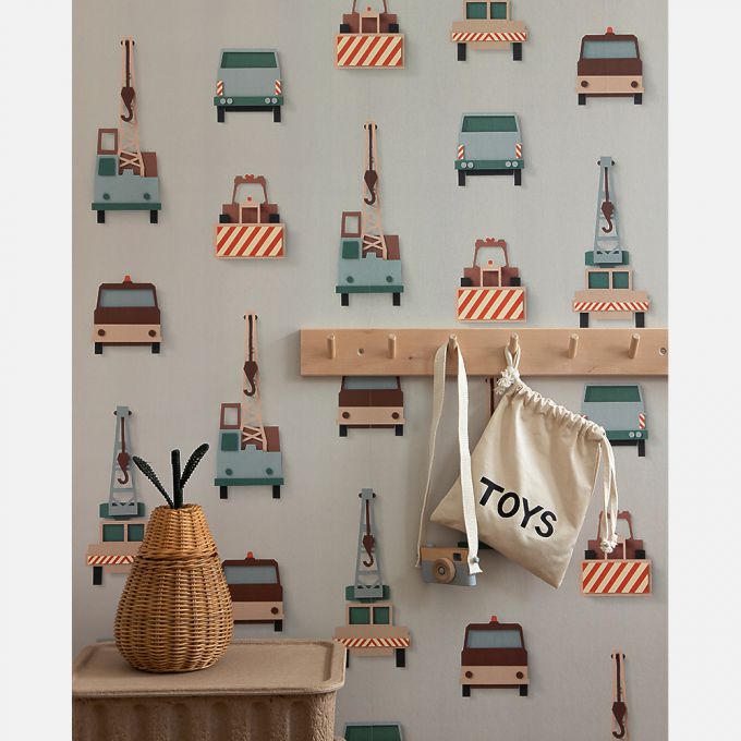 Ribbon wallpaper caramel - Studio Ditte
