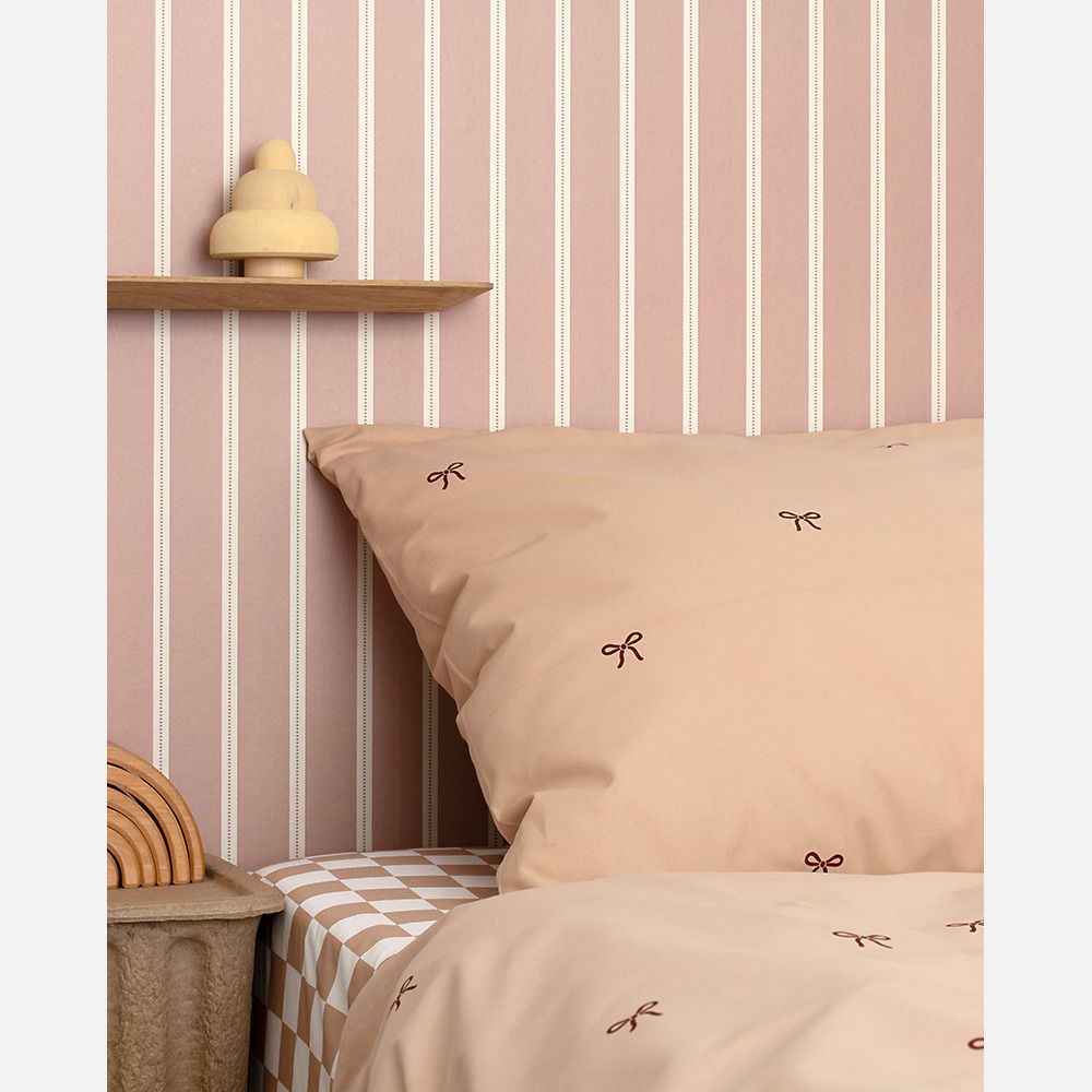 Ribbon wallpaper stone blue - Studio Ditte