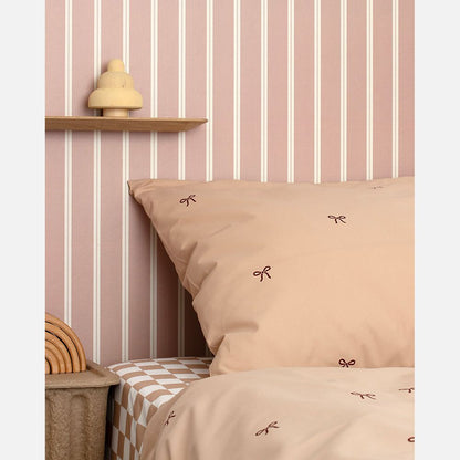 Ribbon wallpaper stone blue - Studio Ditte