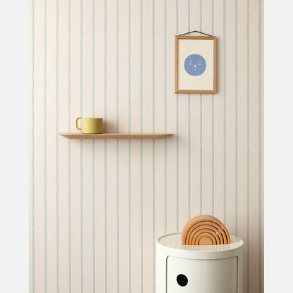 Lintjes behang Steenblauw - Studio Ditte