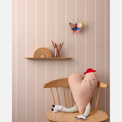 Kinderkamer Lintjes behang Noa oudroze | Studio Ditte
