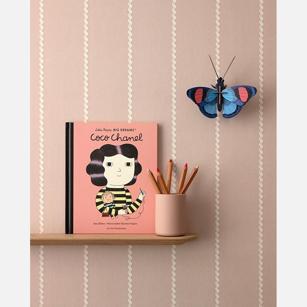 Kinderkamer Lintjes behang Noa oudroze | Studio Ditte