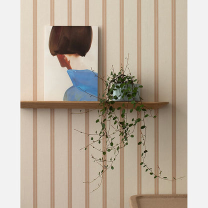 Ribbon wallpaper stone blue - Studio Ditte