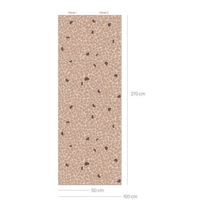 Behang Pebble Roze van Bibelotte – afmetingen en rolspecificaties