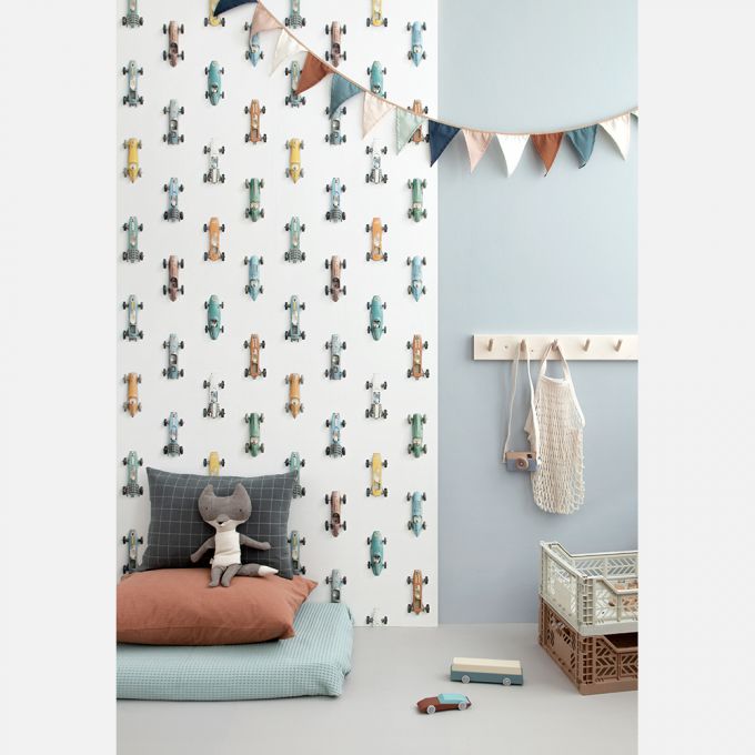 Ribbon wallpaper caramel - Studio Ditte