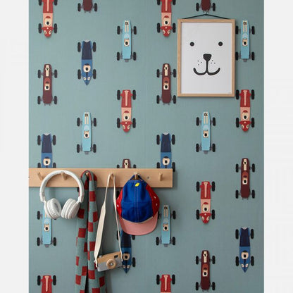 Ribbon wallpaper caramel - Studio Ditte