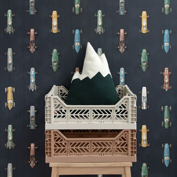 Ribbon wallpaper caramel - Studio Ditte