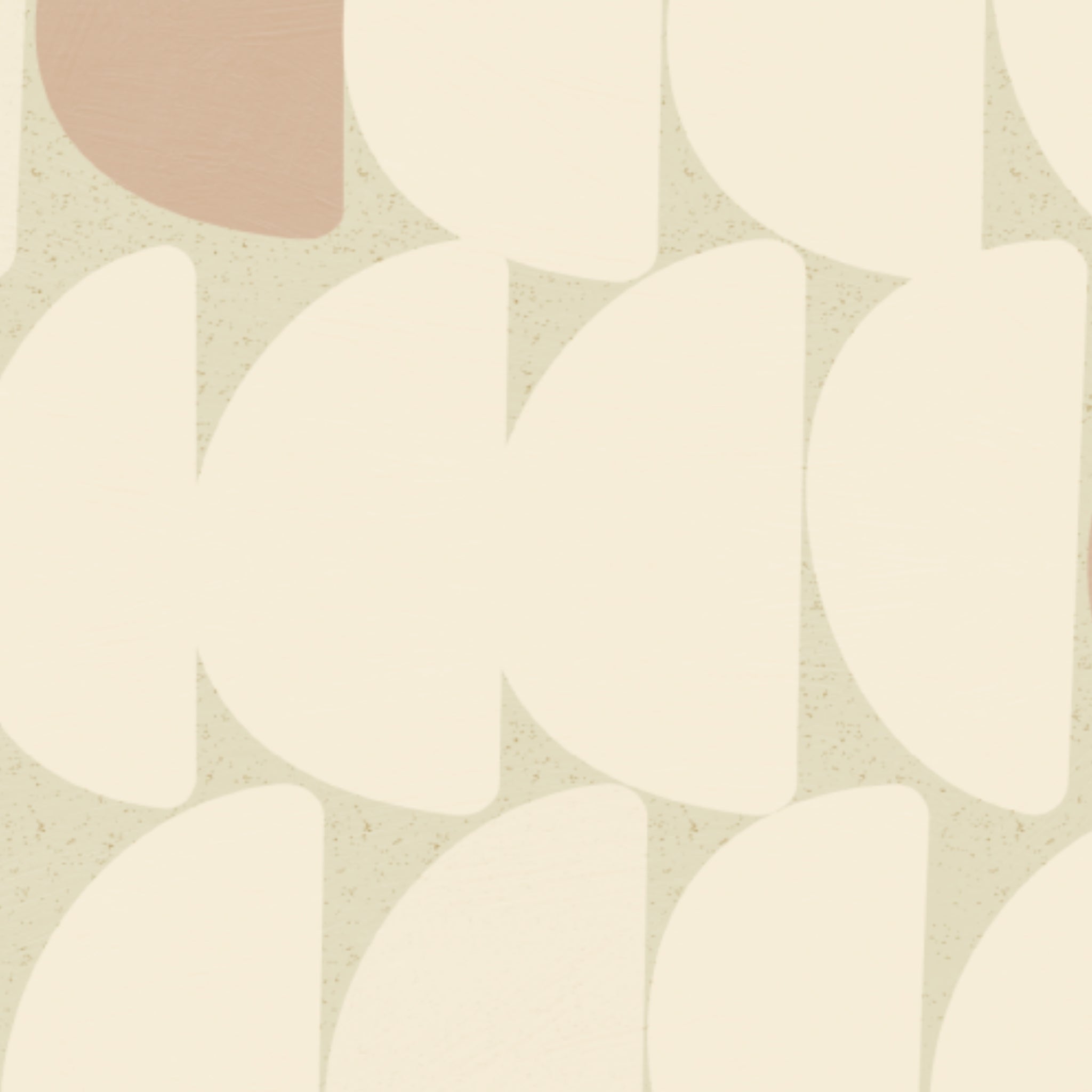 Behang Stone Beige Bibelotte print detail – organische vormen met warme natureltinten