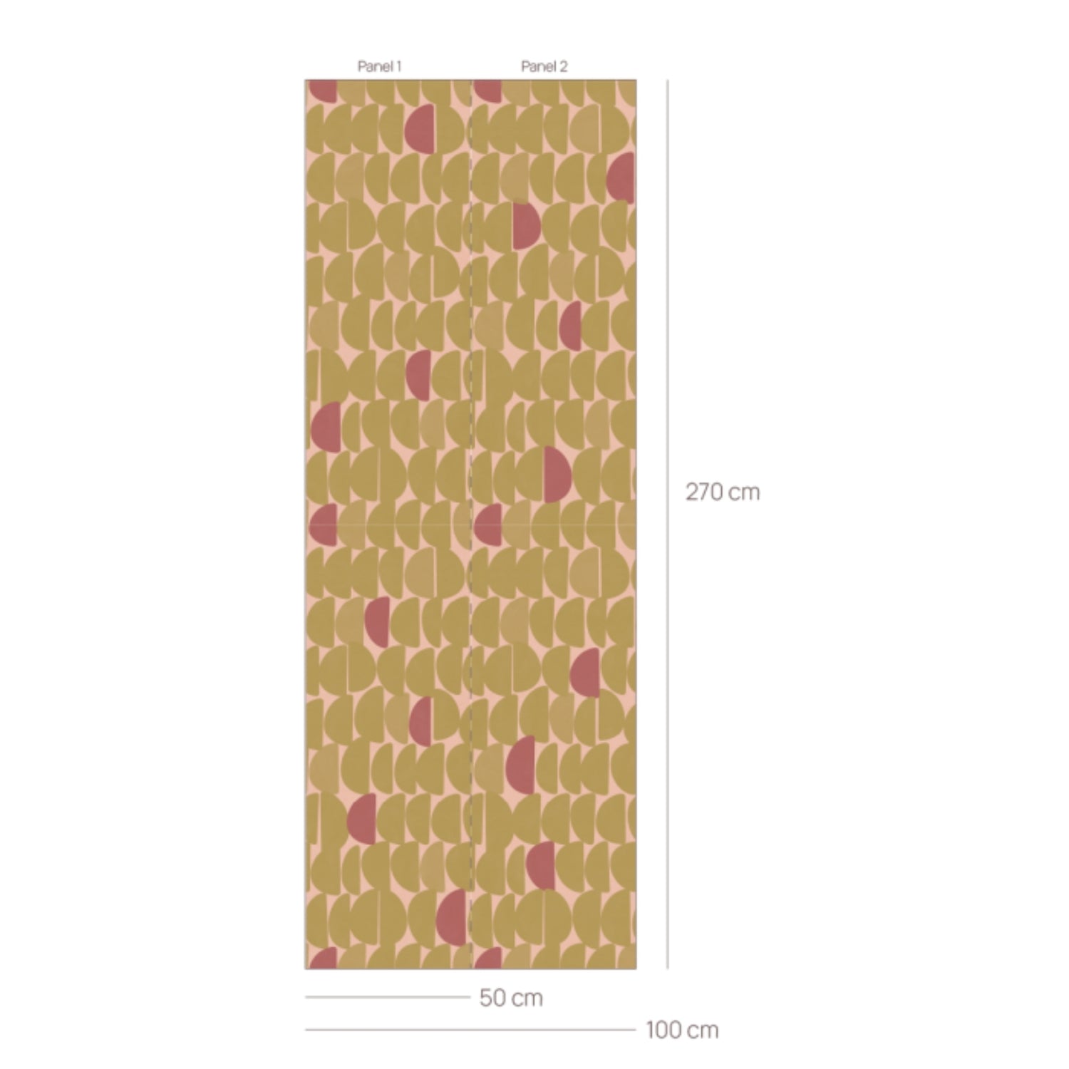 Behang Stone Oker Bibelotte afmetingen – vliesbehang met organisch patroon